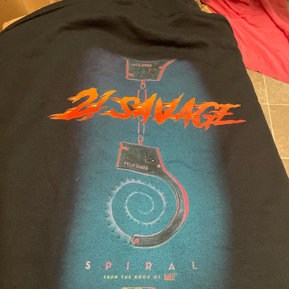 Diamond Supply Co x Spiral Movie x 21 Savage Hoodie Sz L New